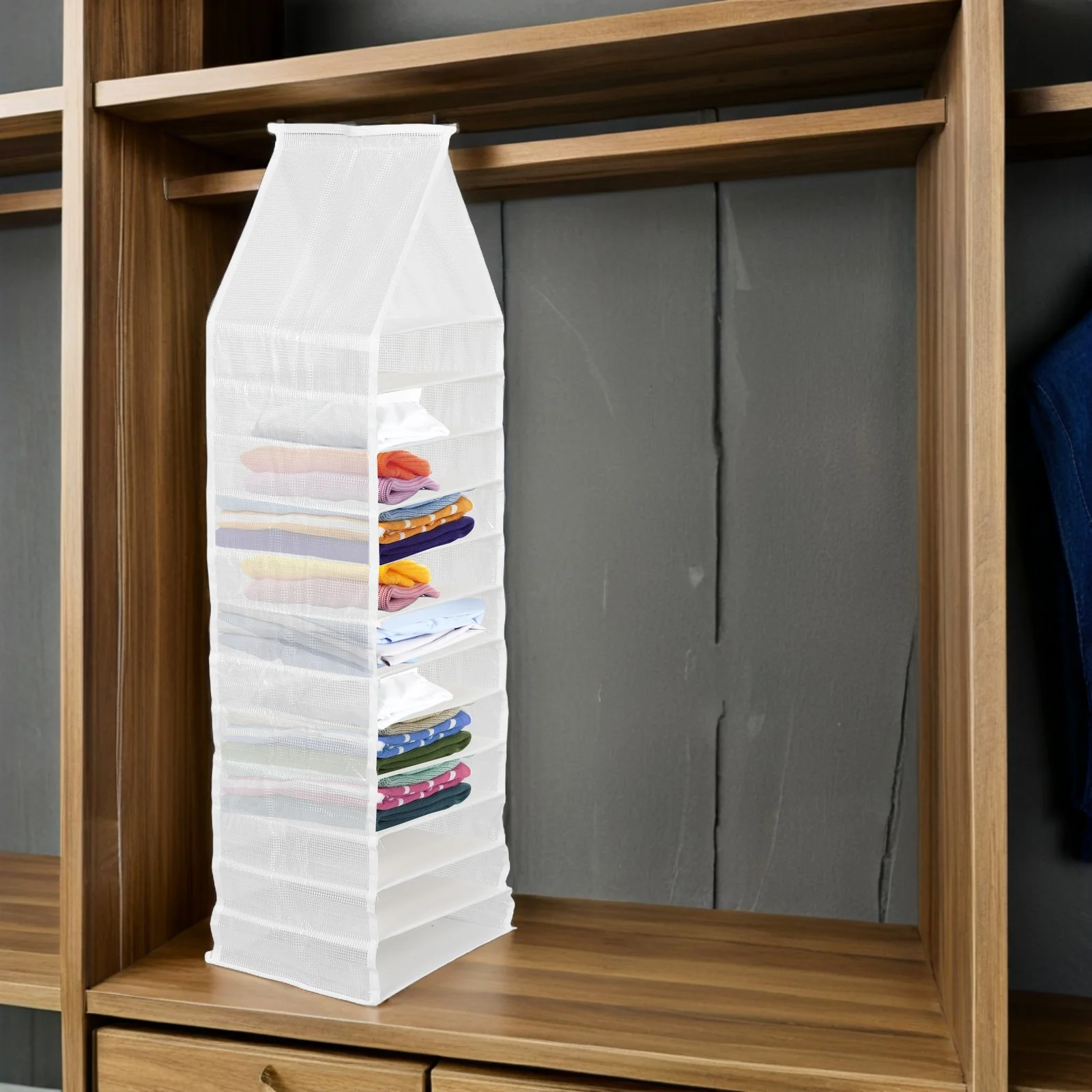 

Storage Hanging Clothing Partition Bag Child Organizer Bags Pvc Closet Hanger Organizers
