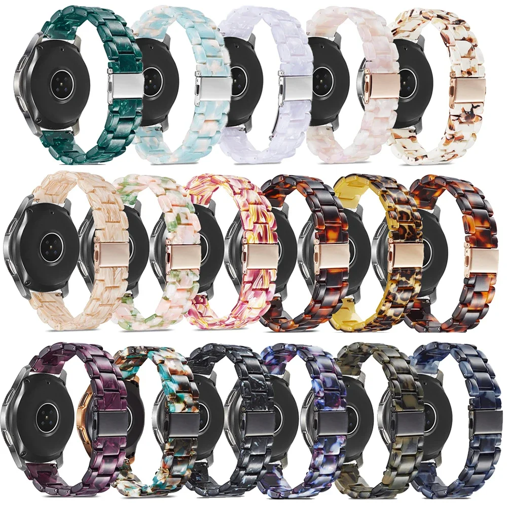 Cinturino in resina da 22mm 20mm per Samsung Galaxy Watch 7 6 5 4 Amazfit GTR4 3 2 47mm Bracciale sostituibile per Huawei 4 3pro GT5-4-3 46mm