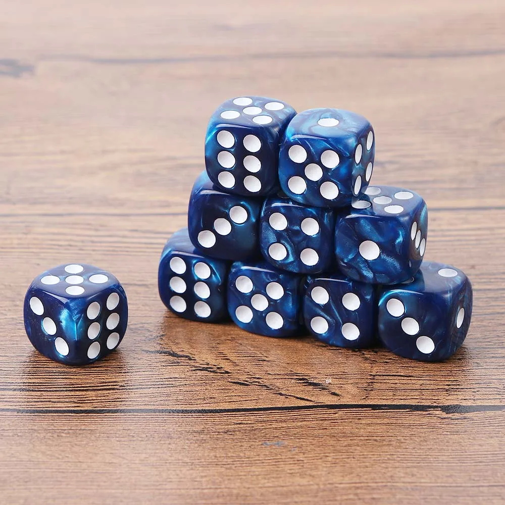 19mm Casino Dice with Razor Edges and Matching Serial Numbers Clear Translucent D6 Royal Craps