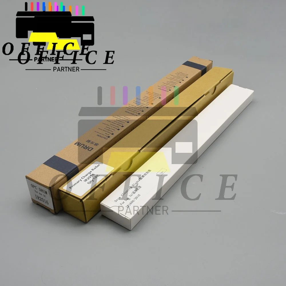 1Set. NPG-28 Drum Unit Parts IR2016 PCR Charge Roller+OPC Drum+Drum Cleaning Blade suitable for Canon IR 2016 2020 2022 2025 203