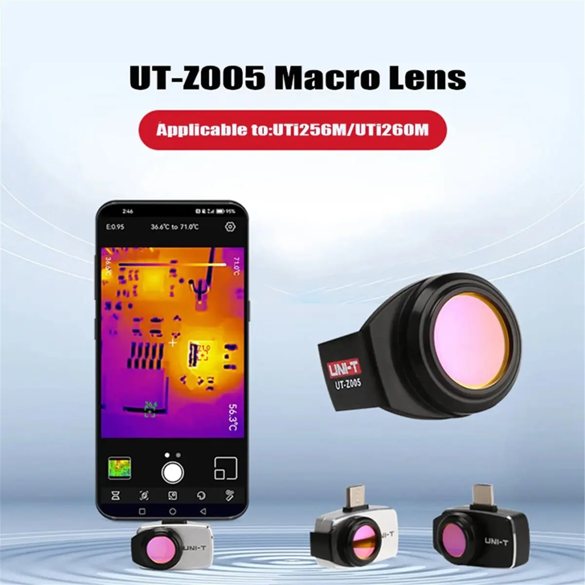 A14G  Thermal Imager UT-Z005 Close Focus Magnifier Lens for UTI256M and UTI260M.