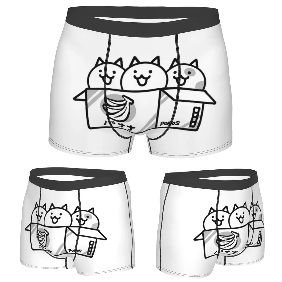 

Трусы-боксеры, шорты, трусики с боевыми кошками, мужское удобное нижнее белье для мужчин, подарок бойфренду