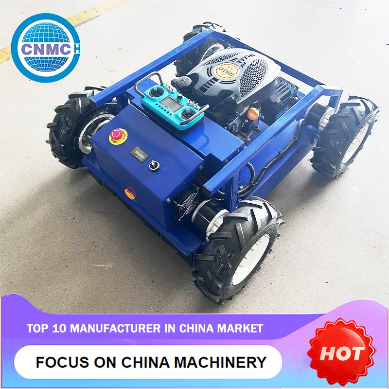 Robot Lawn Mower on Radio Control Farm Garden Household Made in China Customizable High Capacity Factory Direct Sales Portable