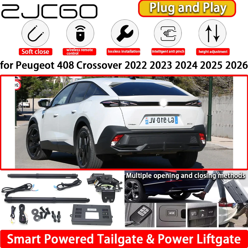 

for Peugeot 408 Crossover 2022 2023 2024 2025 2026 Automatic Electric Powered Tailgate Power Liftgate Tail Gate Lift Kit System