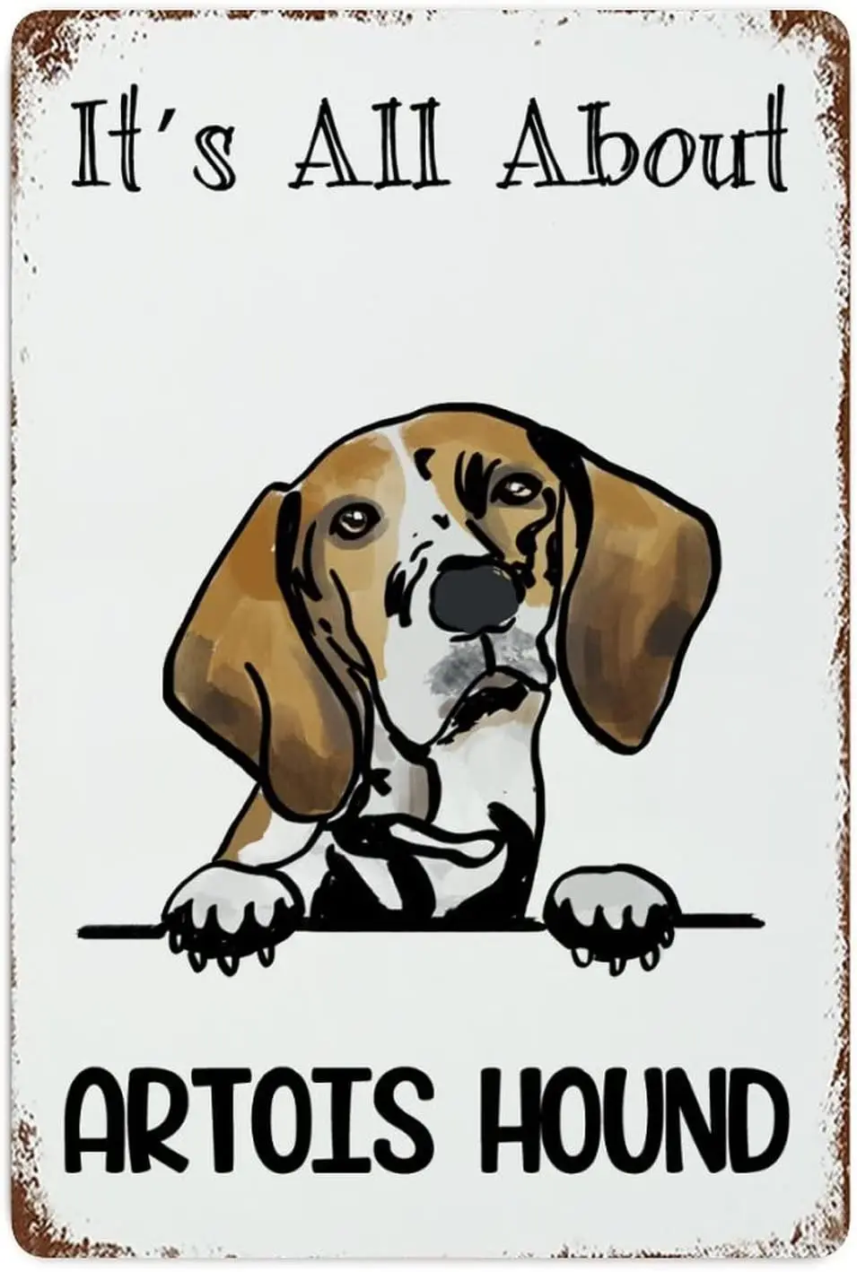 Pet Dog Sign Metal Sign It;s All About Artois Hound Signs Tin Signs Dog Owner Metal Plate Sign Cafe Bar Pub Beer Club Wall Home
