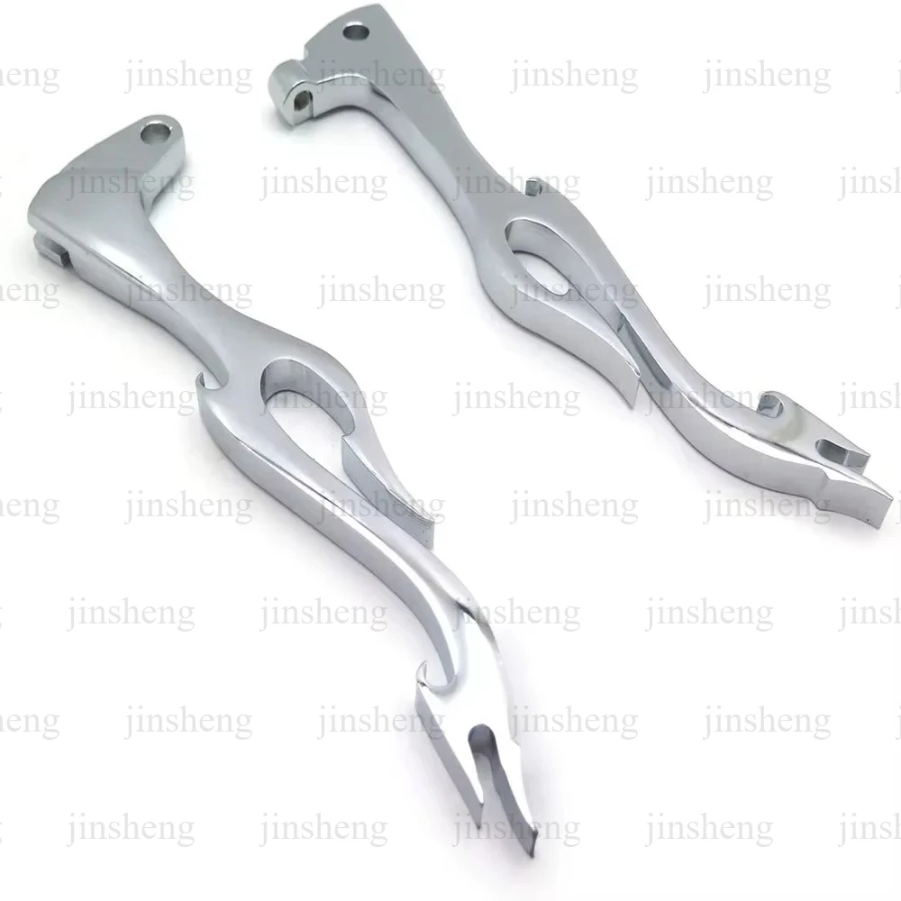 Chromed Brake Clutch Flame Lever Motorcycle Parts For Yamaha XV250 1988-2011, XV535 1987-1999, XV750 & XV1100 1988-1997