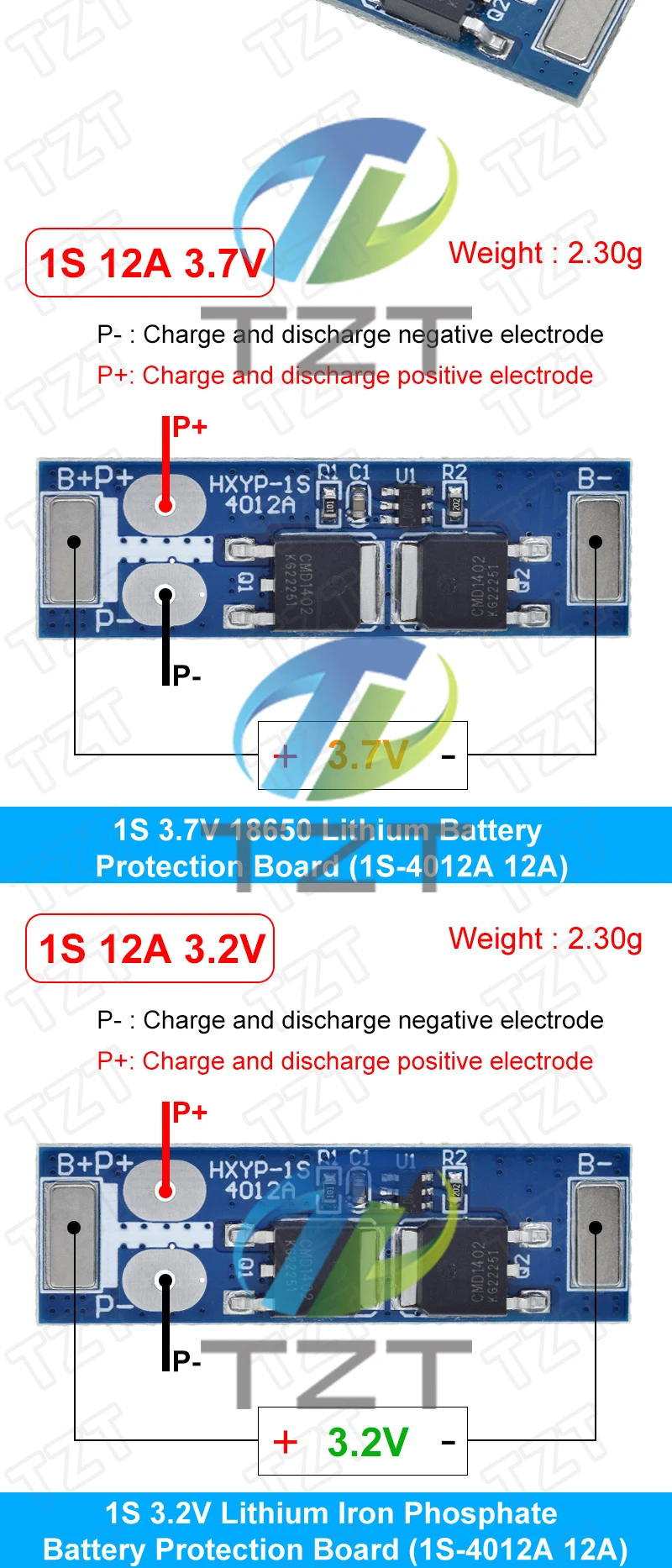 1/3PCS 1S 12A 3,7 V Li-Ion/3,2 V Lifepo4 18650 Batterie Lade Schutz Bord kurzschluss Schutz BMS Für Elektrische Motor – Detail 6