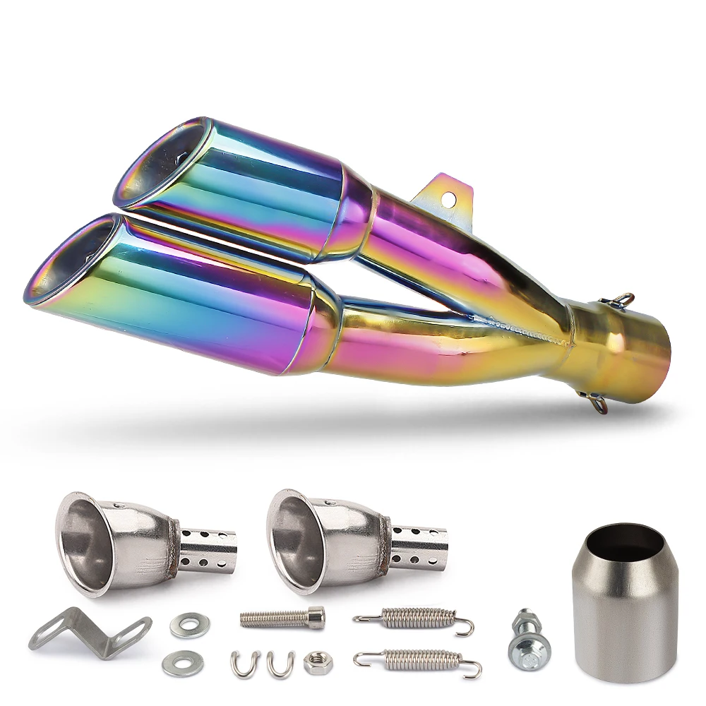 51MM Universal Motorcycle Exhaust Muffler With DB Killer For Z400 R3 R25 R6 MT07 MT09 CB650R CBR500R CBR250R Ninja250 Z800 view 4
