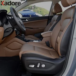 For Hyundai Tucson 2015 2016 2017 2018 2019 Seat Adjust Switch Button Cover Trim Decoration Interior Accessories Carbon Fiber