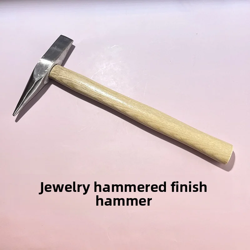 Metal Chasing Forming Mallet Jewelry Texture Stamping Hammer Wood Grip Silver Gold Craft Pattern Tool Multifunctional Hand Tools