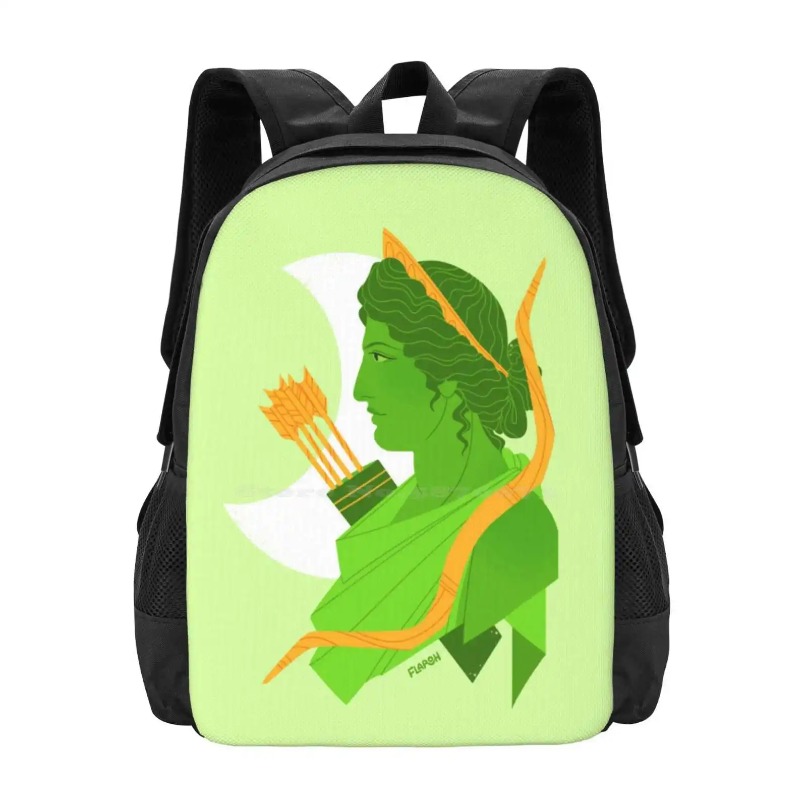 Diana Bust Hot Sale Schoolbag Backpack Fashion Bags Diana Artemis Greek Mythology Roman Mythology Ancient Greece Art History