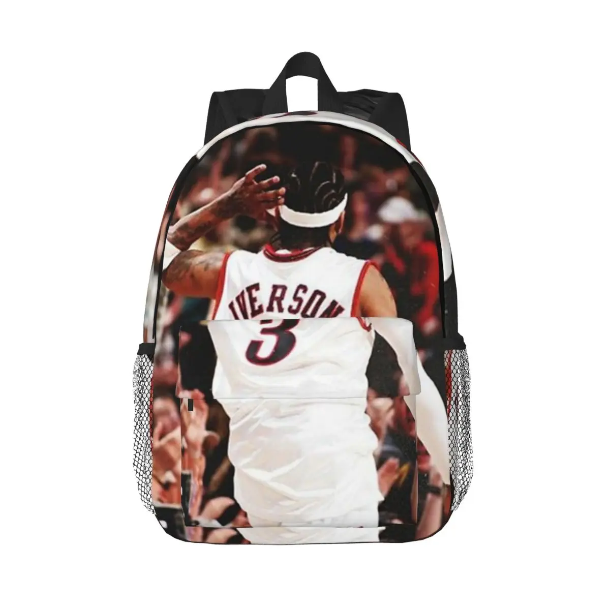 Allen Iverson-Sac à dos pour filles et garçons, design, grande capacité, léger, étanche, étudiant, 15 pouces