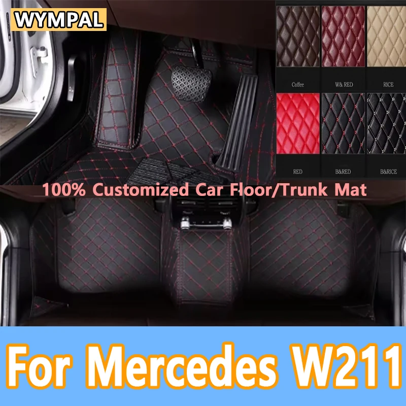

Luxury Car Floor Mats For Mercedes W211 2005-2009 DropShipping Center Auto Interior Accessories 100% Fit Leather Carpets Rugs