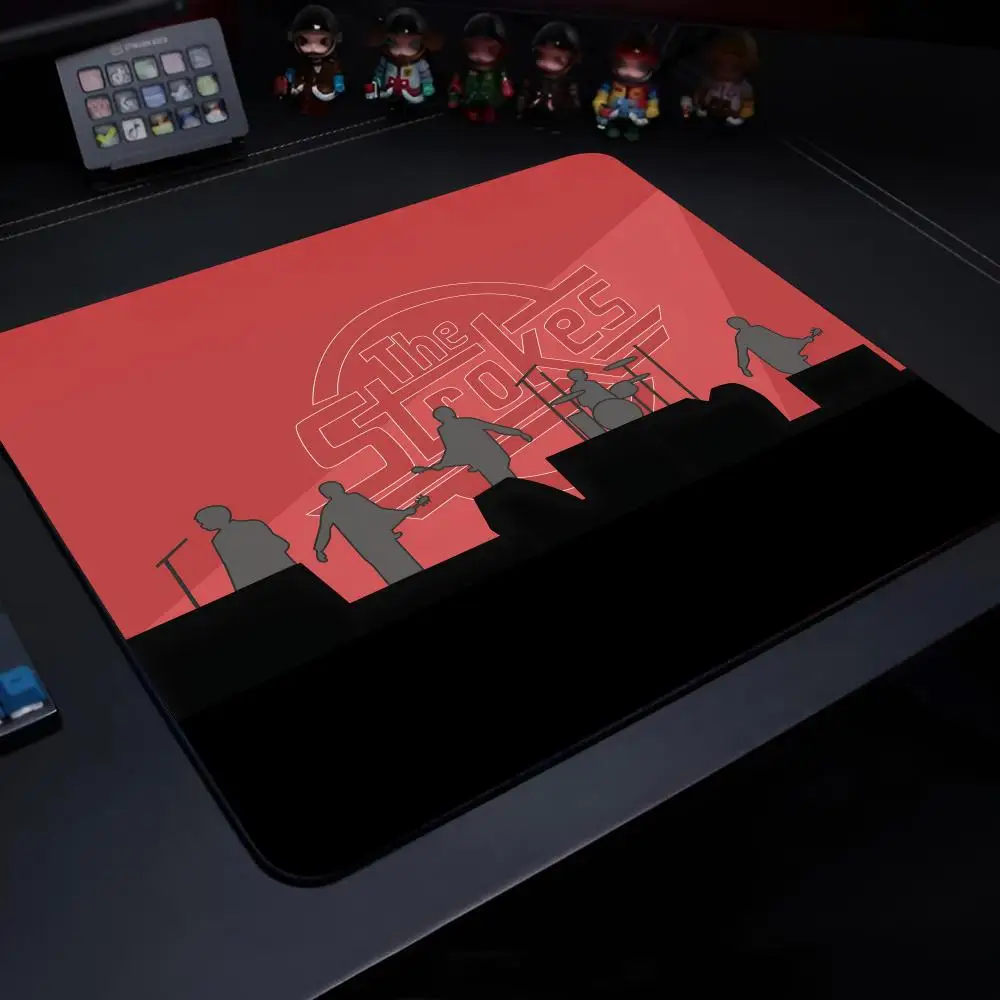 Band The S-strokes Mouse Pad Gaming Laptops Keyboard Mat Deskmat Pc Accessories Desk Protector Mousepad Gamer Mats Anime Mause P