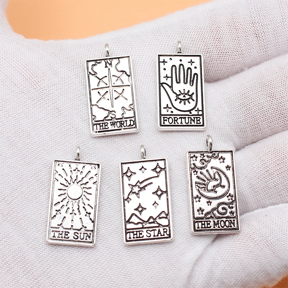 5pcs/set Tarot Charms For Jewelry Making Pendant Diy Crafts Accessories L10108 image 4