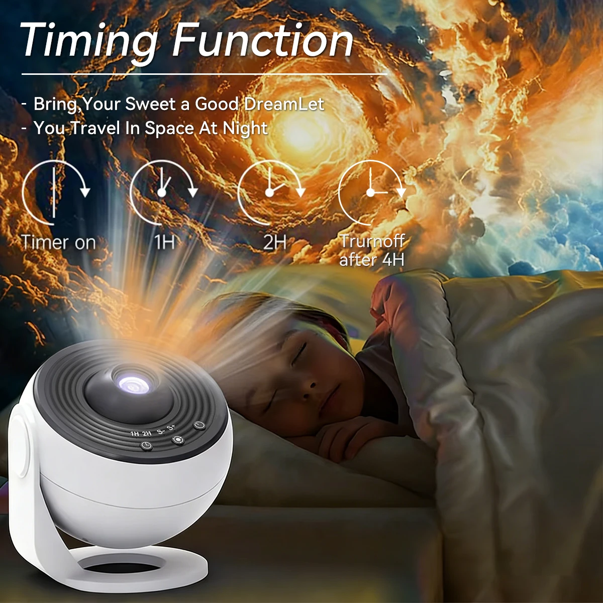 14 in 1 Galaxy Projector USB Powered LED Night Light 4K HD Film Dynamic Atmosphere Lamp for Planetarium Bedroom Children Gifts - view 5