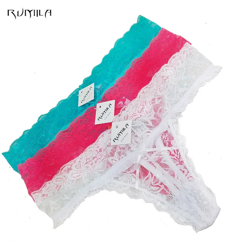 XXXXL big size 6color women cotton lace sexy underwear ladies panties lingerie bikini lingerie pants thong intimate wear ah20