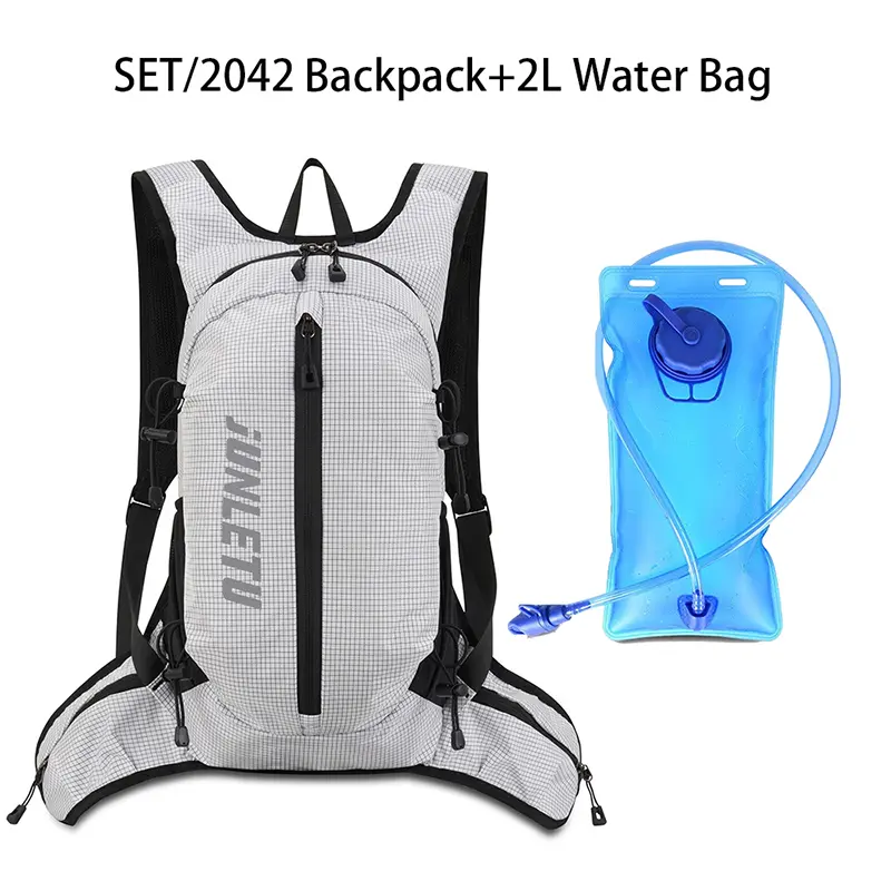 Ultra-light Cycling Backpack with 2L Water Bag Set Breathable Rucksack Hydration Drinking Knapsack Water Replenishment Daypack - Image 12