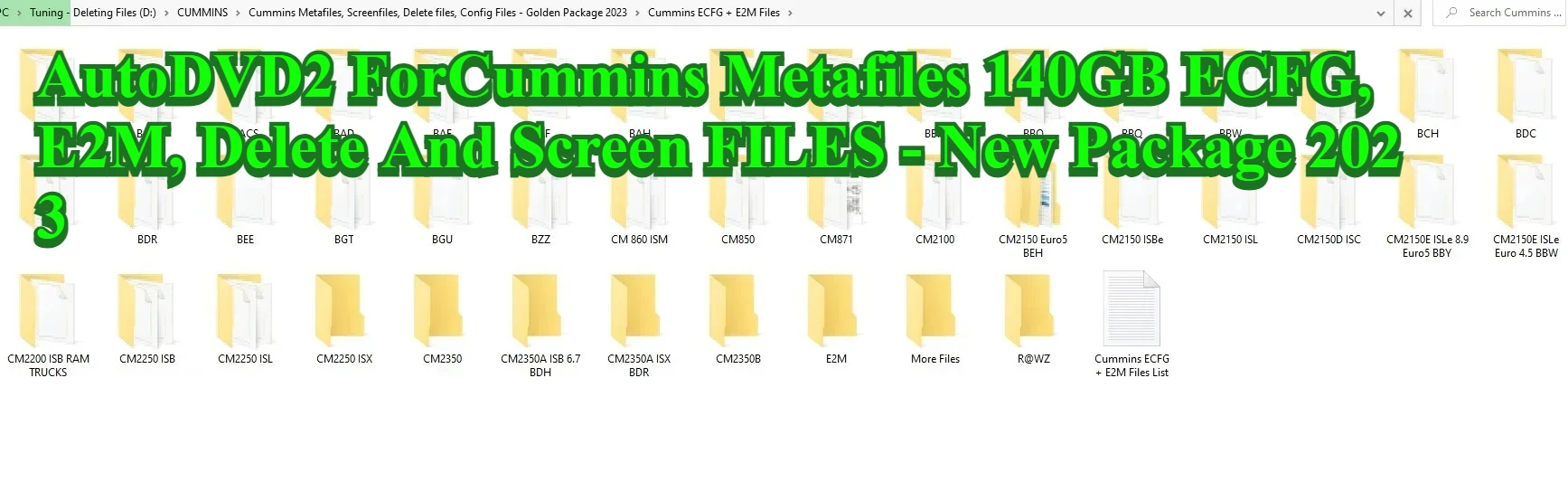 

AutoDVD2 ForCummins Metafiles 140 ГБ ECFG, E2M, удаление и экранные фильтры — новая упаковка 2023 г.
