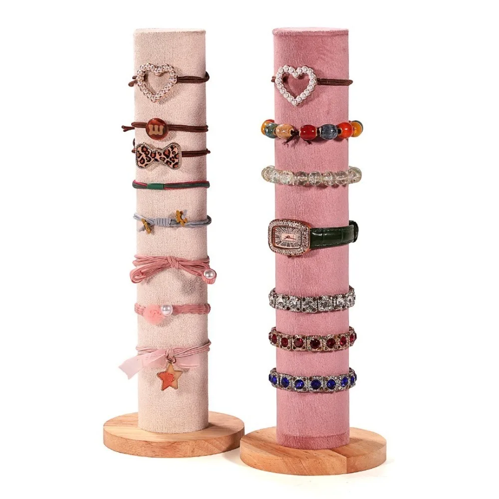 Stylish Bracelets Hand Organizer Jewelry Box Watches Velvet Display Rack Scrunchie Hairband Display Jewelry Stand Holder