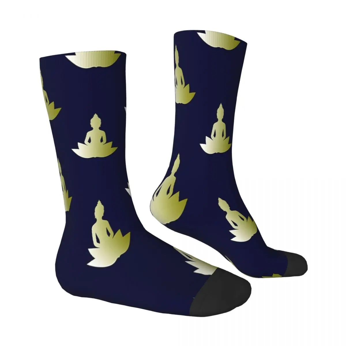 Golden Buddha Yoga Socks Male Mens Women Spring Stockings Hip Hop