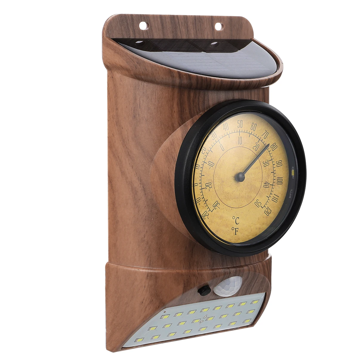 

Thermometer-type Sensor Lights Solar Powered Outdoor Wall Garden Brown Light Perception Automatic Design Durable Anti-rust Long
