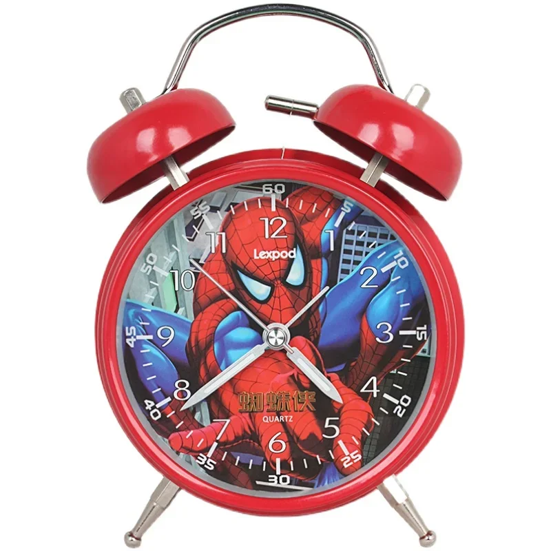 Marvel Spiderman children's alarm clock student creative personality lazy bedside luminous cute silent alarm clock holiday gift