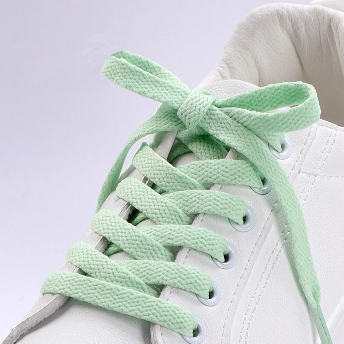 Cordones deportivos Multicolor para hombre y mujer, cordones planos sin elasticidad, color blanco y naranja, accesorios de encaje