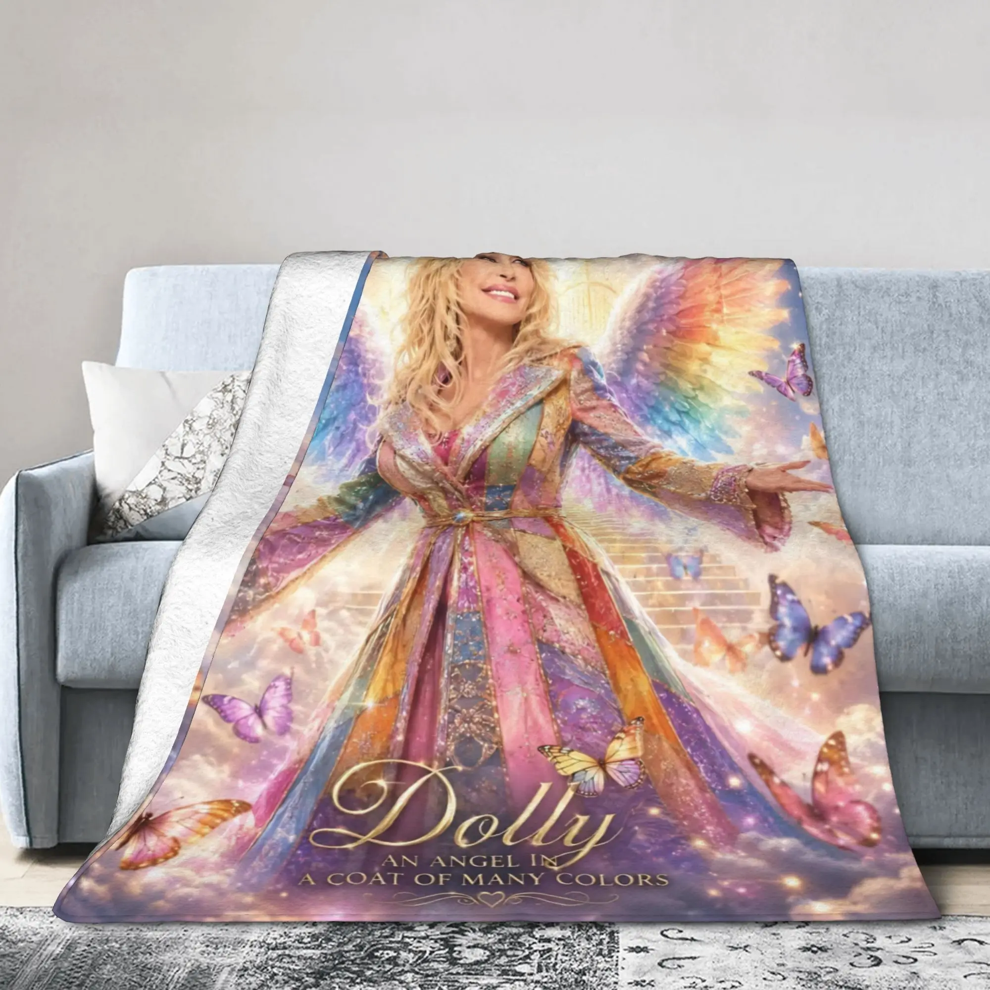 Dolly Parton 80s Singer Blanket  Fuzzy Awesome Soft Throw Blanket for Bedspread Decoration