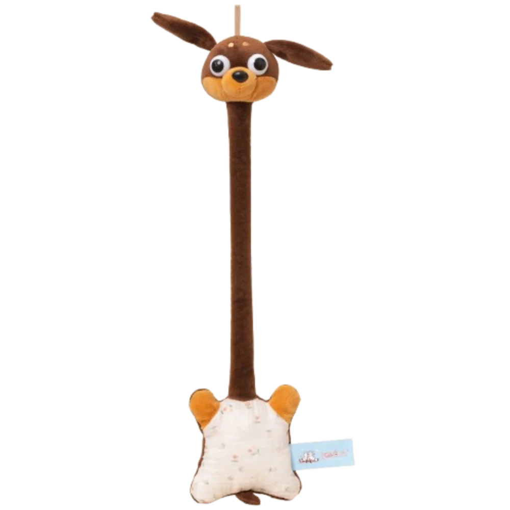 

Funny Design Long Neck Elephant Plush Keychain White Color Little Bear Dachshund Bag Pendant 40CM Creative Gift