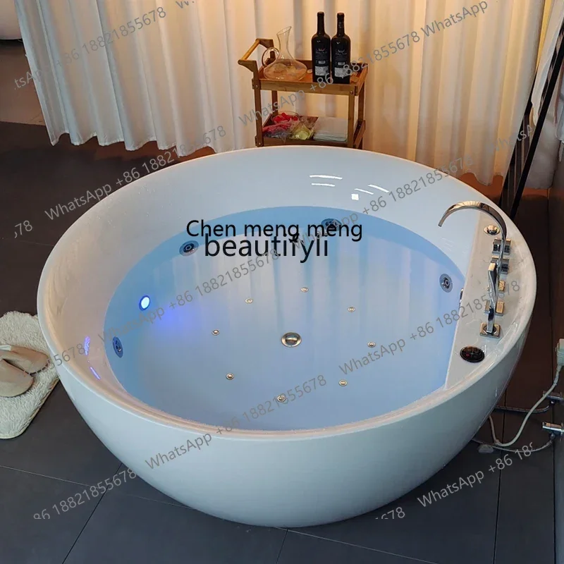 

New arrive Independent surfing jacuzzi acrylic home, homestay bathtub bath thermostatic bubble tank