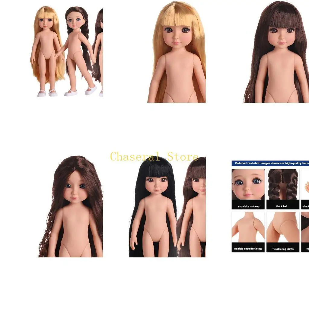 

E7CE 12 Inch Fashion Doll With Enamel Body And Multi Styling Outfit Compatibility