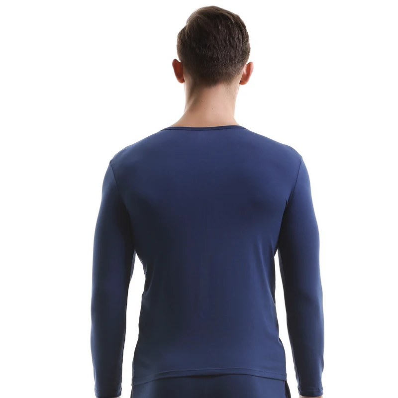 1 шт. Мужской легкий пижамный топ из чистого хлопка, свободный крой с длинными рукавами, повседневная домашняя одежда на осень/зиму