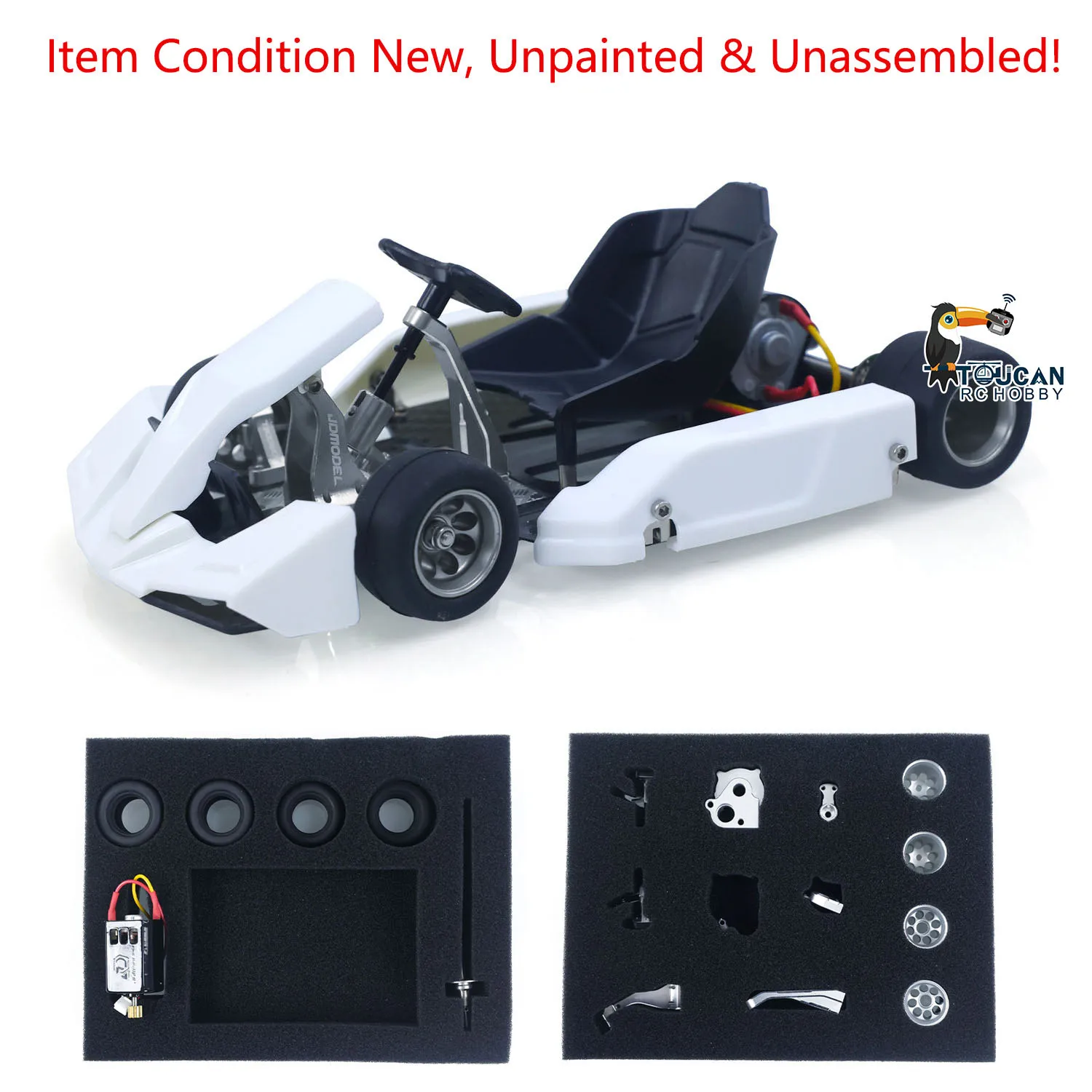 

KIT JDM 298A 298B 1/10 4x4 RC Go-Kart Unlimited DIY Model Vehicle Remote Control Electric Racing Car Motor No Battery Gift Toys