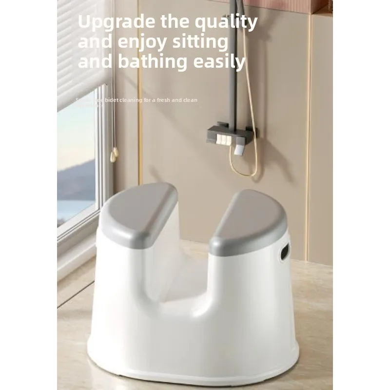 Japanese Style Elderly Strengthen Shower Chair, Home Furniture Pregnant Women's Bathroom Non Slip Sitting Stools Bathroom Chairs