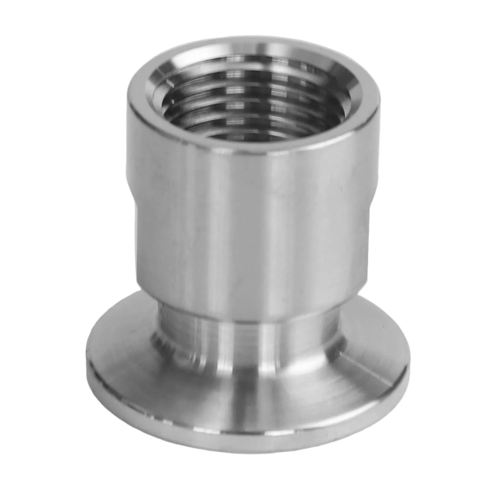 Pneumatic or Hydraulic Tri Clamp Connector Featuring a Reliable NPT Female Thread Connection in Stainless Steel