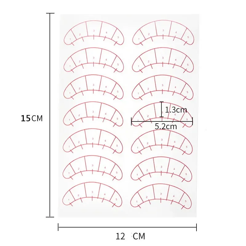 Patch en papier pour la pratique de l'extension des cils, coussinets sous les cils avec échelle, cils greffés, embouts pour les yeux, enveloppes autocollantes, outil de maquillage, 70 paires