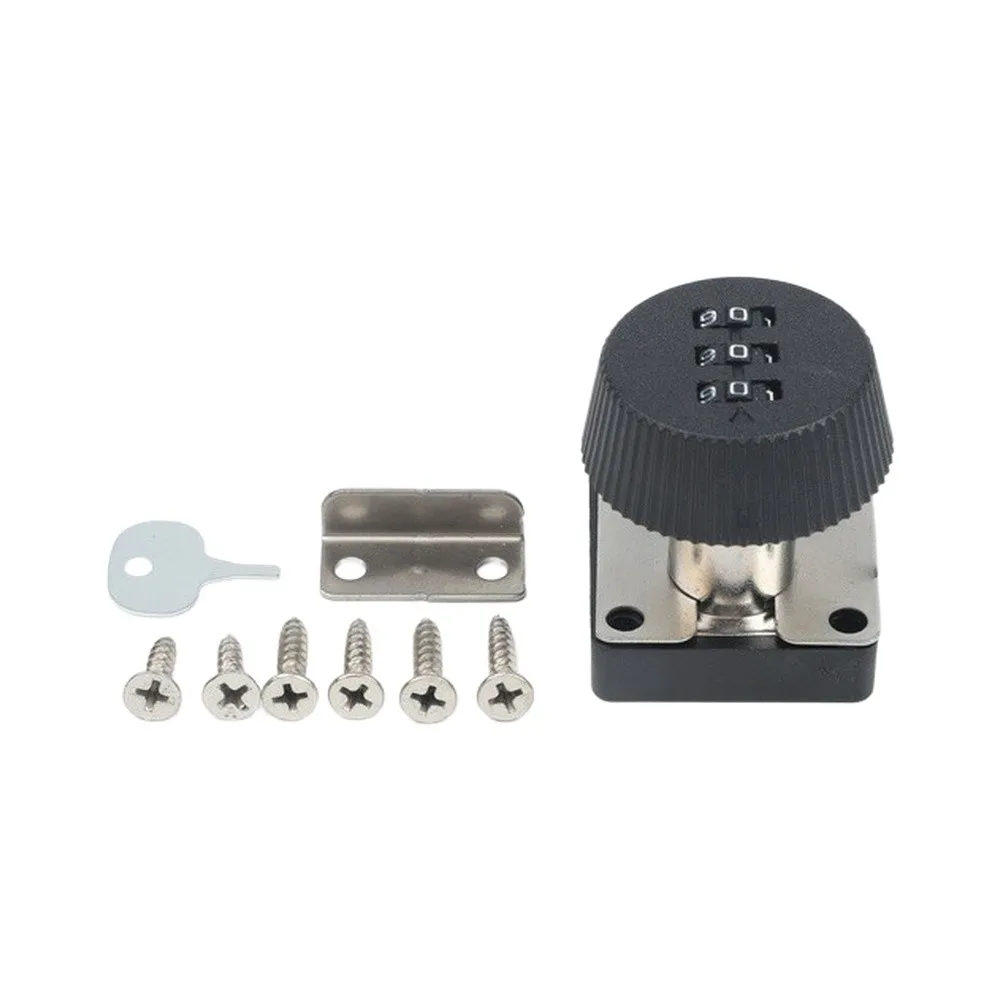 Password Locking Lock Garage Hasp Staple Cam Cupboard Shed Desk Cabinet Mailbox No Need Punch Holes Padlock New