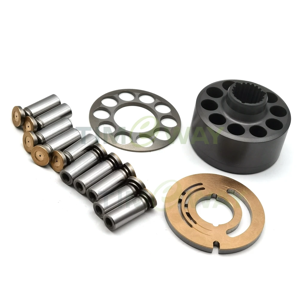 Hydraulic piston pump kit valve plate piston plunger block for Yanmar Vio17 mini excavator