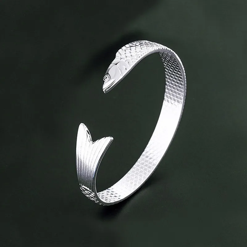 Classic Creative Popular Personality Lucky Fortune Transfer Dragon Bracelets Fashion Jewelry Fish Bangles Wholesale