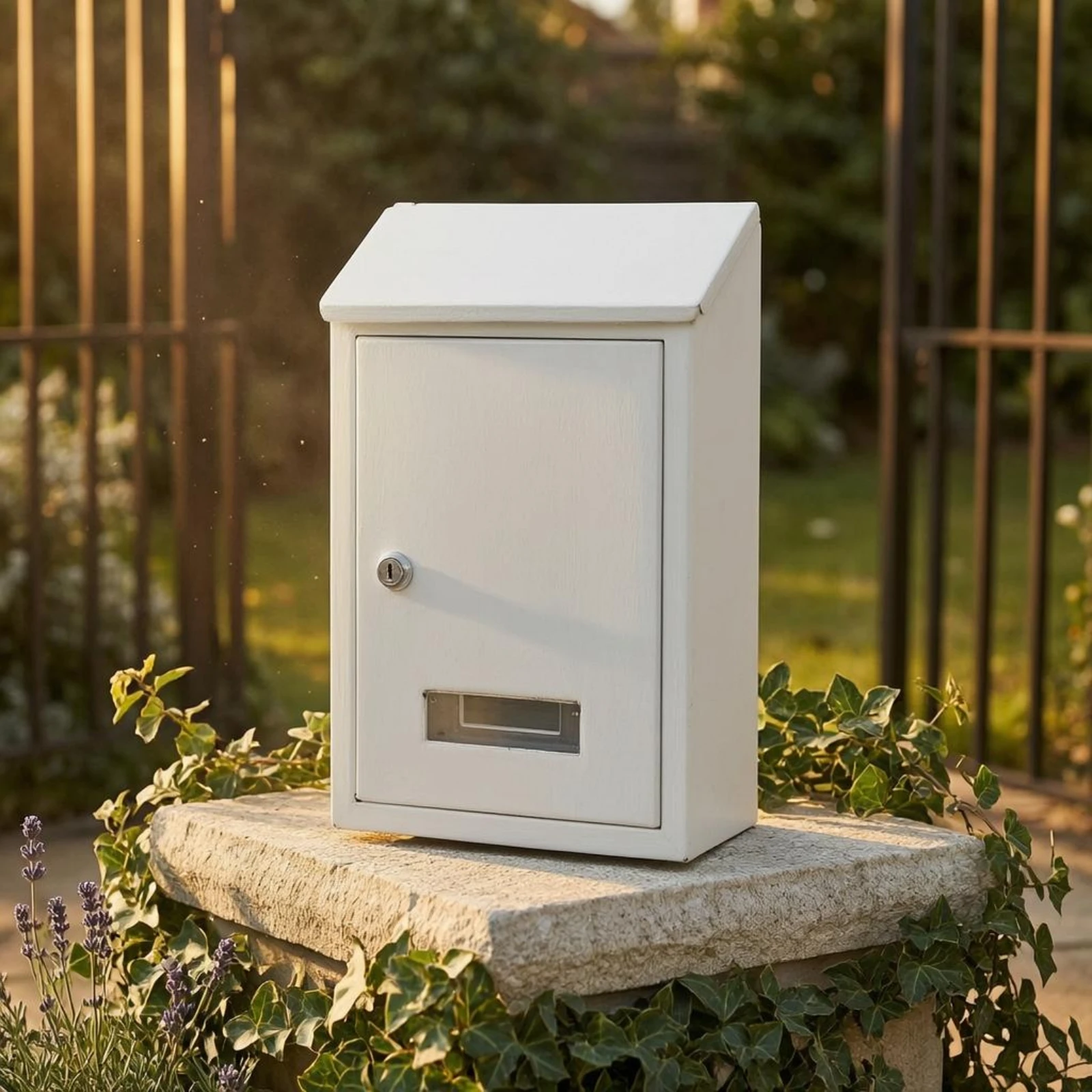 Wall-Mounted Mailbox Entryway Wall Mounted Mailbox Metal Mail Box Long-Lasting Outdoor Mail Box Fully Assembled