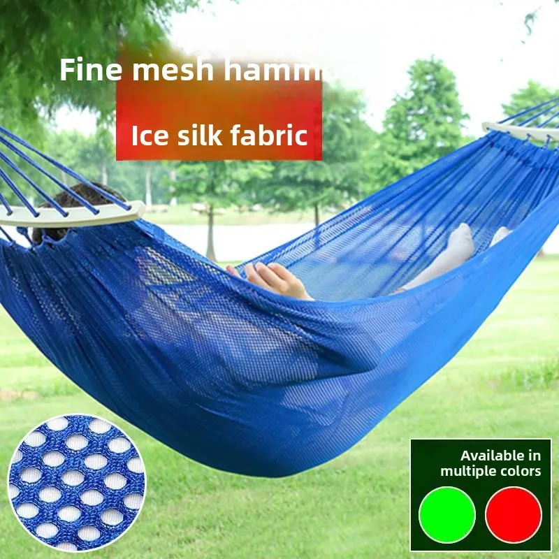 ice-silk-hammock-mesh-hanging-chair-swing-bed-for-adults-and-children-outdoor-courtyard-leisure-furniture-anti-home-falling
