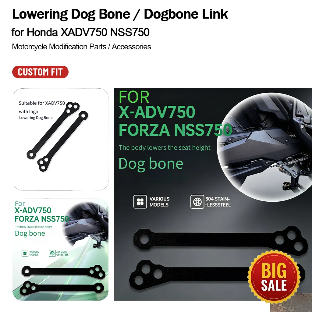 Senkungsverbindung, Hundebein-Aufhängungsverbindung für Honda XADV750 NSS750 Motorrad-Sitzhöhenverstellungs-Mod-Teile