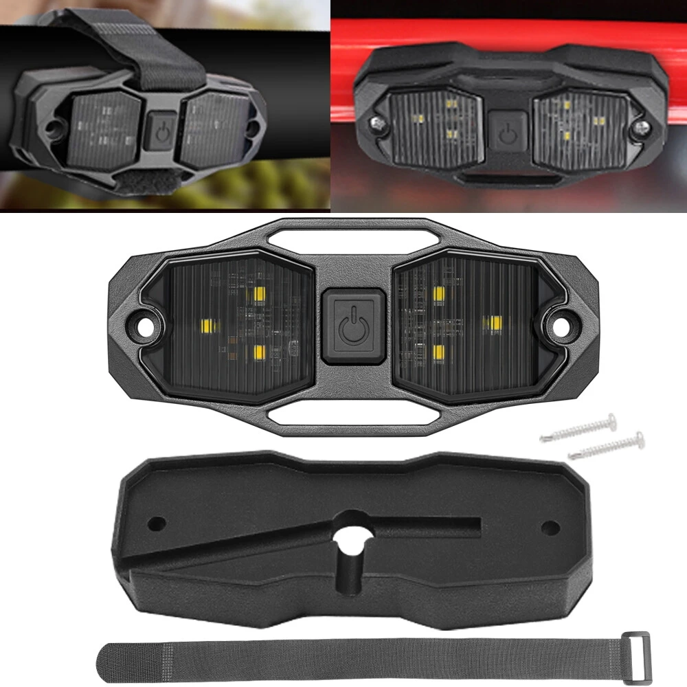 

For Can Am Maverick X3 Max R 2017-2025 UTV ATV SXS LED Interior Dome Light Roll Bar Mount Universal White / Red / Green / Amber