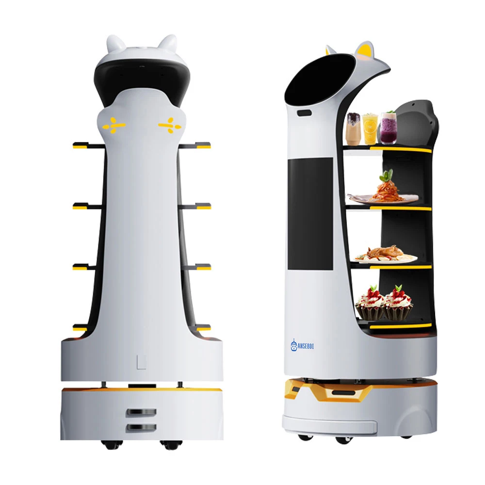 Electric Food Delivery Vehicle Robot Restaurant Waiter Service Robot for restaurant coffee shop hotel and fast food shop