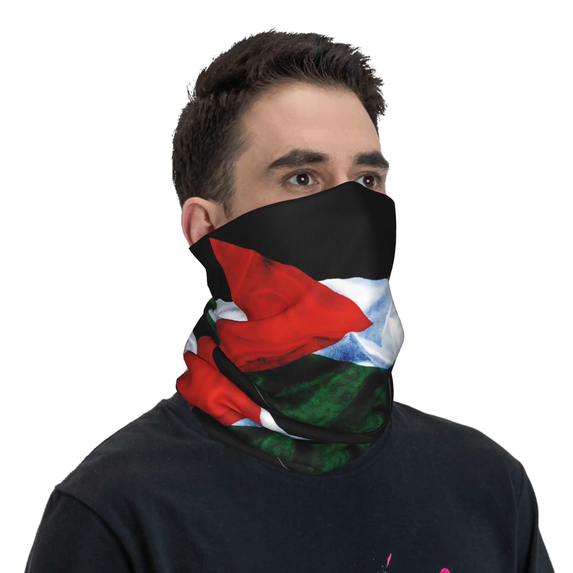 Palestine Flag Bandana  Funny Cycling Mask Running Travel UV Protection Balaclava Design Neck Cover Tactical Mask