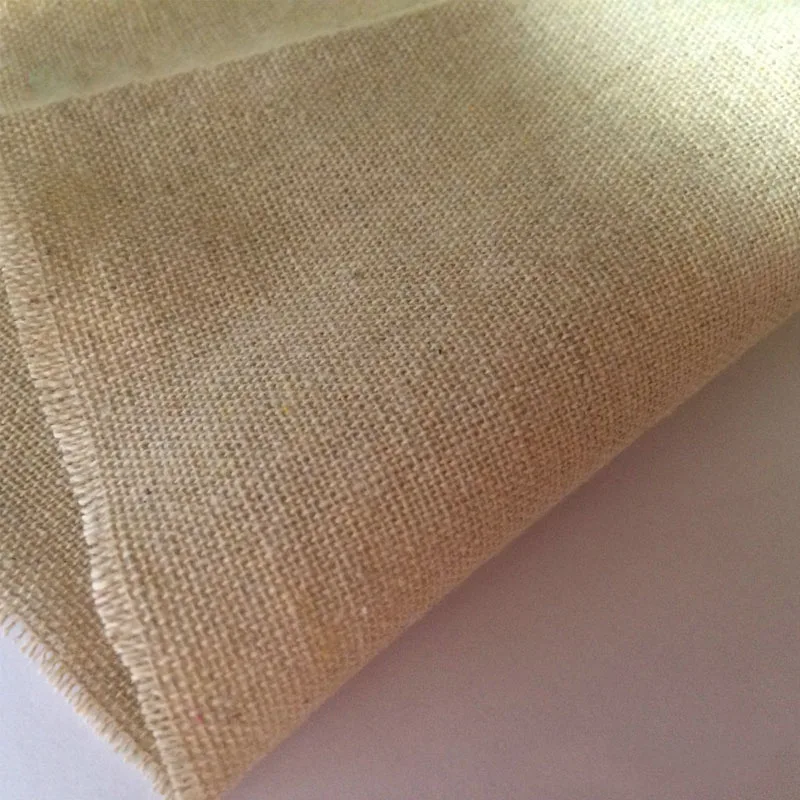 Vintage Patchwork Painting Hemp Cotton Linen Fabric, Burlap Sewing Textile, Quilting Tilda DIY Organic Fabric Crafts