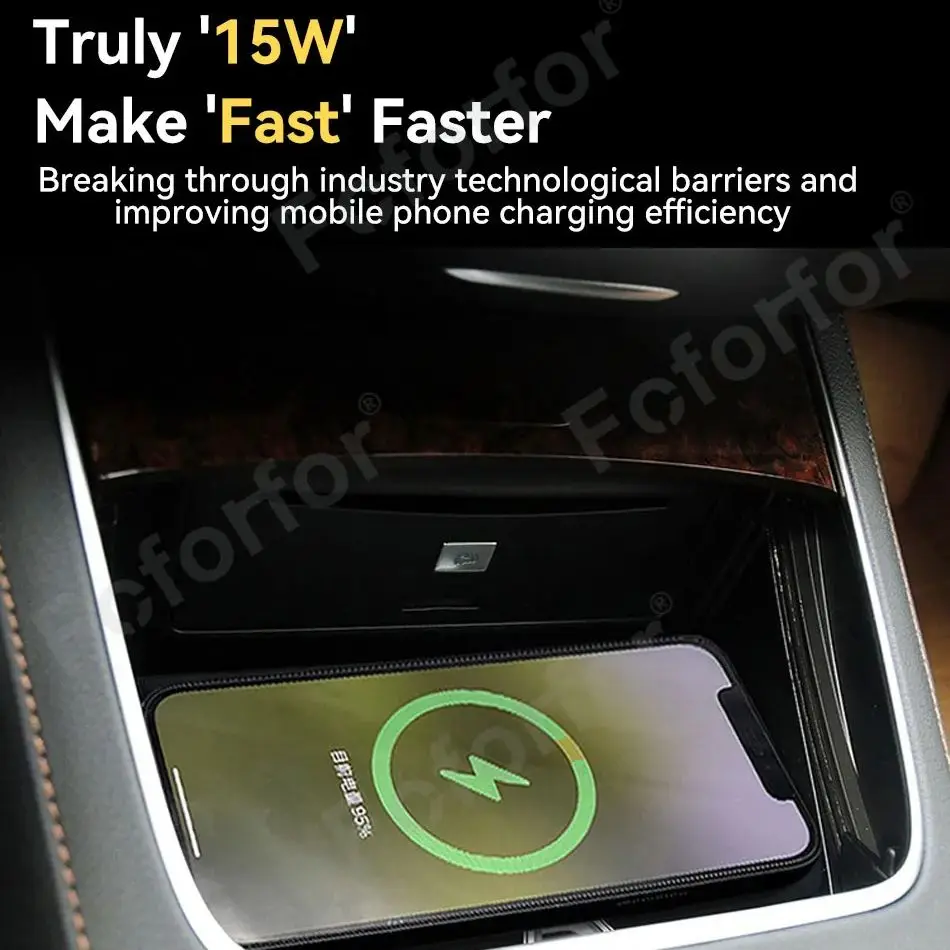Car Wireless Phone Charger Fast Charging Plate Panel For Mercedes Benz S-Class/Maybach S 2014-2017 Phone Holder Wireless Charger