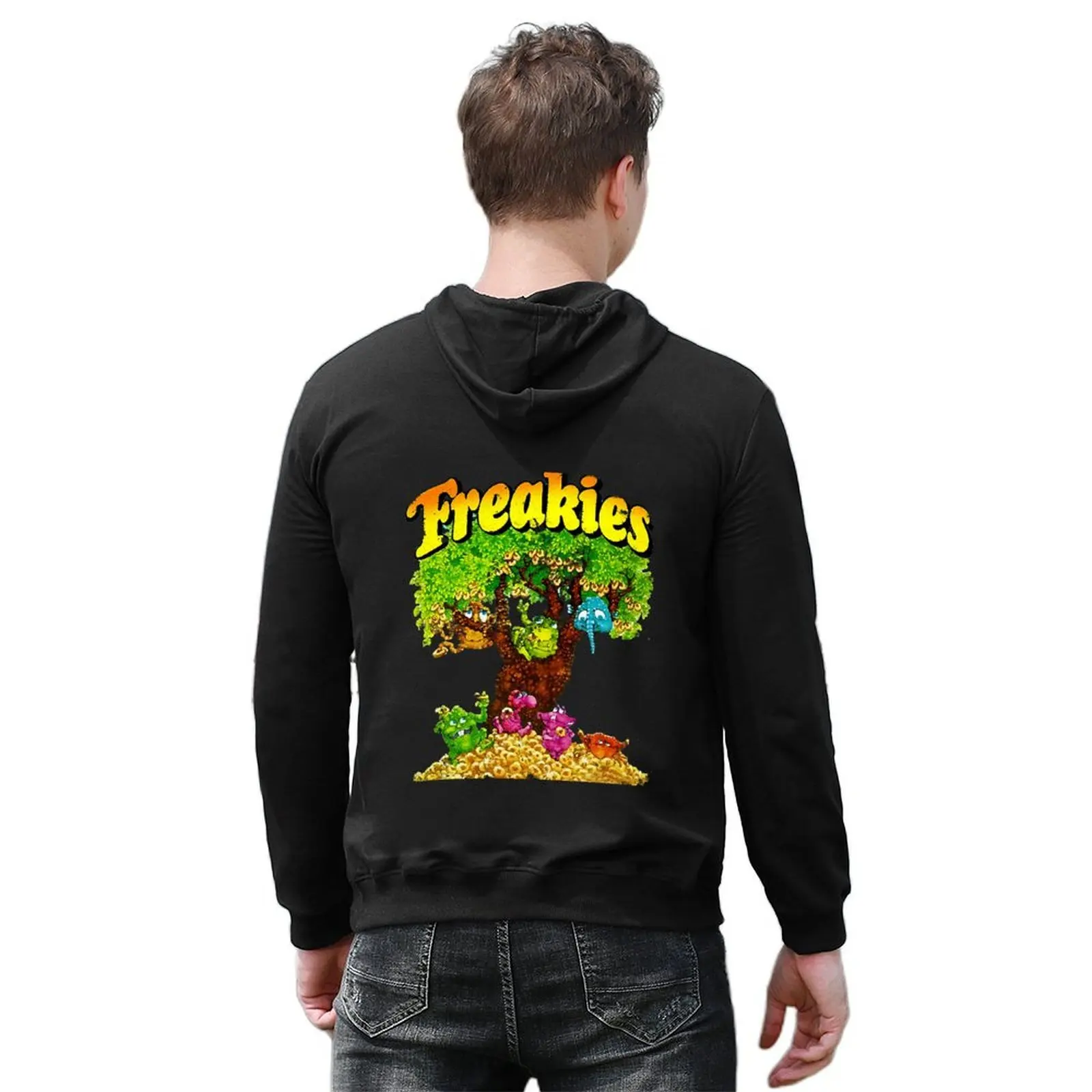 Freakies الحبوب هوديي الرجال ملابس الخريف الخريف الخريف الملابس سترة الرجال اليابانية هوديي