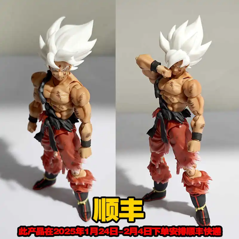 New Black Hole Toys Dragon Ball Z Son Goku Anime Action Figure Shf Ssj Super Saiyan Warrior Awakening Ver Kids Custom Toys Gifts